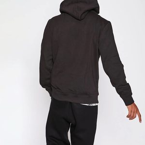 Sudadera con capucha extragrande personalizada al por mayor para hombre, 100% algodón, manga larga, informal, con logo impreso. - Product Image 2