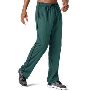 Pantalones deportivos casuales de algodón para hombre, de cintura media, con logo personalizado, lisos, de gran tamaño, estilo frontal plano, superventas al por mayor - Product Image 3