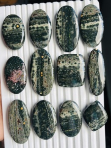 Jaspe Oceánico Natural de Alta Calidad 100%, Druzy, Cabujones, Colección de Gemas Sueltas en Formas y Tamaños Variados para la Creación de Joyería - Product Image 4