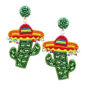 Pendientes de cuentas hechos a mano exclusivos, joyería étnica única para mujeres al mejor precio - Product Image 3