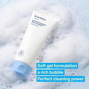 Gel Nettoyant Doux Anti-Imperfections Blue Petal pour le Visage – Hydratation Quotidienne et Soin Rafraîchissant de la Peau 150ml – Nettoyant Coréen - Product Image 4