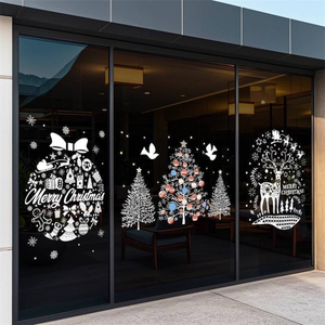 Autocollant transparent en PVC pour fenêtre, impression UV personnalisée, autocollant adhésif pour vitrine de magasin, café, restaurant - Product Image 3