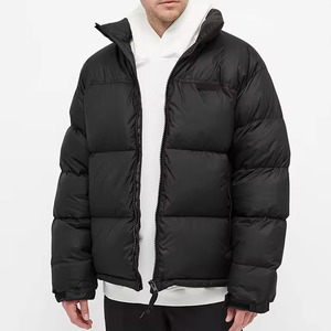 Vestes matelassées écologiques longues, chaudes, coupe-vent, imperméables, à capuche, en tissu, style décontracté unisexe, avec fermeture éclair, grandes tailles - Product Image 1