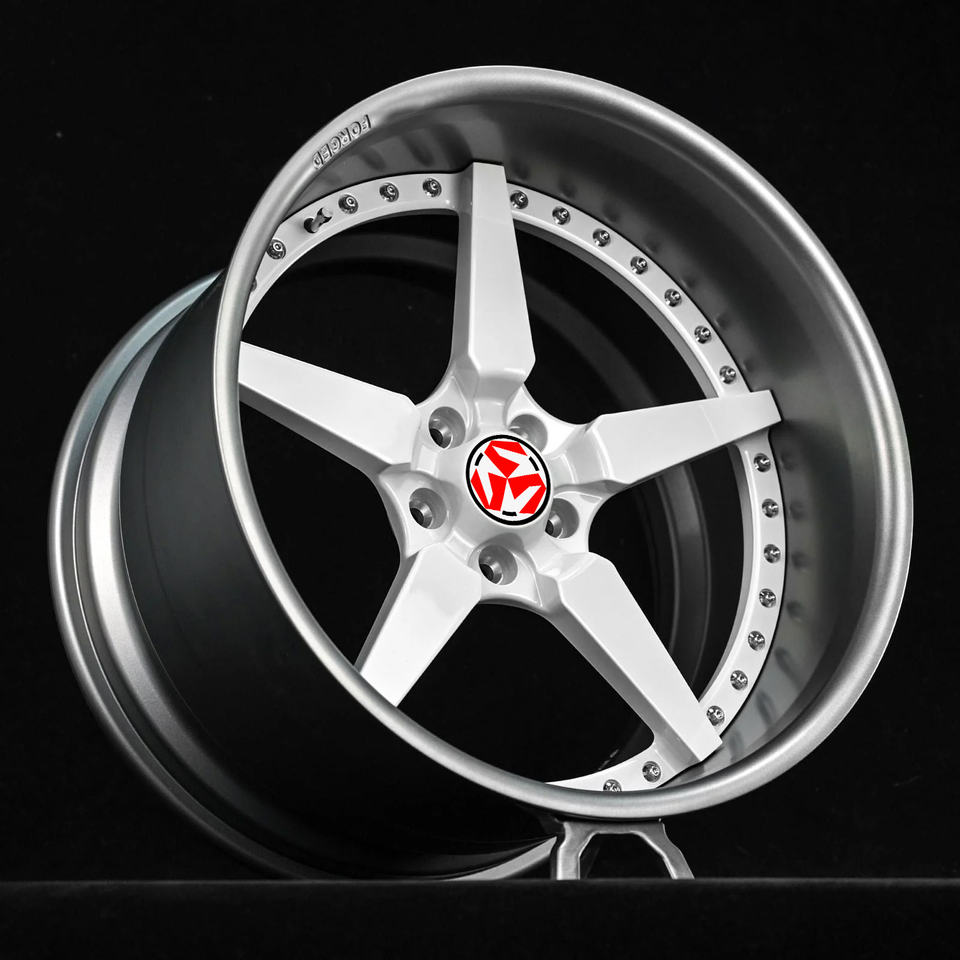 SJ Custom 2Piece Forged Wheels Deep Lip 5 Spoke Rims 18 19 20 21 Inch ...