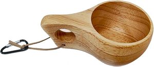 Taza Nórdica Kuksa, Moderna y Duradera, Hecha a Mano, de Madera, para Café, Té, Camping, Senderismo y Aventuras, Precio Económico por M/S SHAAD HANDICRAFTS - Product Image 2