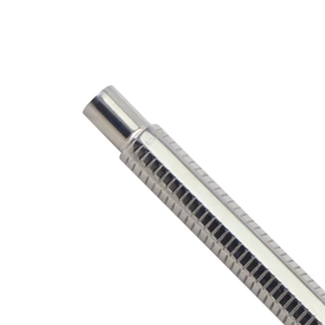 Poignée de miroir hexagonale solide avec embout conique et échelle de mesure, instrument dentaire en acier inoxydable certifié CE - Product Image 4