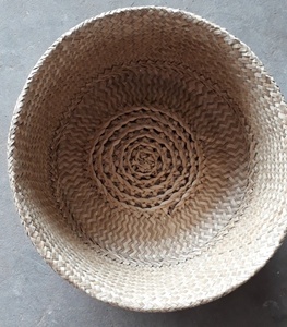 Venta al por mayor 100% Eco-Friendly tejido Seagrass vientre cesta plegable maceta de almacenamiento en estilo colorido - Product Image 4