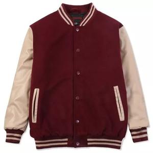 New Custom Logo Canvas Varsity Baseball Jacket for Men High Quality Fashionable Breathable College Front - Product Image 1