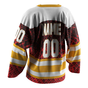 เสื้อฮอกกี้น้ำแข็งคุณภาพพรีเมียมรุ่นใหม่ล่าสุดปี 2024 บริการ OEM ราคาขายส่ง ระบายอากาศได้ดี ผลิตจากโพลีเอสเตอร์ 100% สีสันปรับแต่งได้ตามต้องการ - Product Image 3