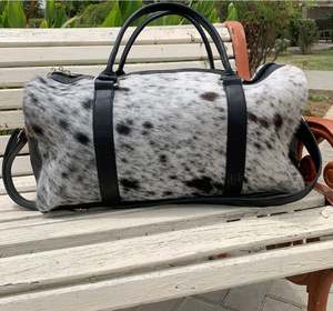 Sac de voyage et de sport en cuir véritable durable, léger et de grande capacité, idéal pour les voyages d'affaires et les vacances LHODB-0040 - Product Image 1