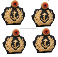 Prix le plus bas Quantité en vrac Meilleur fabricant Badges Prix d'usine Brodé à la main Bullion Wire Badges