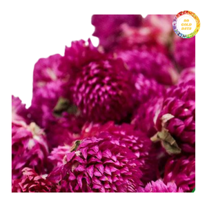 Fleurs d'amarante globe séchées soigneusement sélectionnées, aux couleurs vives et uniformes, parfaites pour les projets créatifs DIY et pour la préparation de thé - Product Image 6