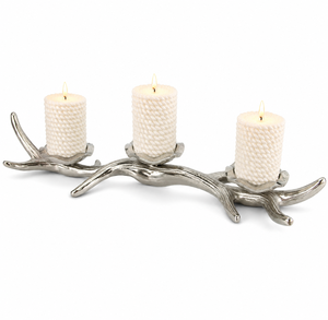 Silver Metal Branch Design <b>Candle</b> <b>Holder</b> For Christmas in Affordable Price - Product Image 1