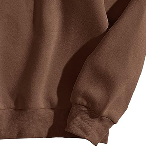 Sweat-shirt d'hiver unisexe en molleton de coton 240 g/m² pour la vente en gros, imprimé couleur unie, logo personnalisé, coupe ample, coupe-vent, idéal pour le fitness - Product Image 3