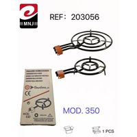 Paellero Garclima Homologado Modelo 203056, Quemador de Gas Butano, Hierro Fundido, Diseño Industrial Independiente, Duradero, Cocina Española