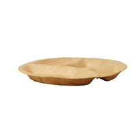 Ensemble de 4 assiettes rondes jetables écologiques en feuille d'arec, vaisselle biodégradable en feuille de palmier, bols, vente en gros
