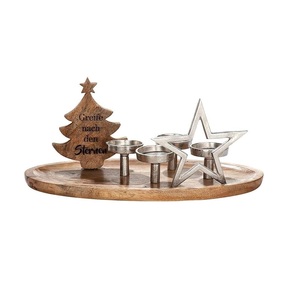 Fabricant OEM de centre de table de Noël conçu pour les rassemblements saisonniers avec un attrait décoratif festif et élégant - Product Image 1