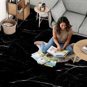 Carrelage mural en porcelaine émaillée sculptée grand format 600x1200, texture lisse, finition très brillante, projets d'intérieur commerciaux, salle de bain - Product Image 3