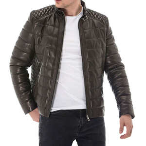 Veste en cuir unique pour homme, à capuche, coupe-vent, imperméable, respirante, protection contre le froid, confortable, chaude, sensation premium, authentique - Product Image 1
