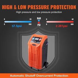 Kit Macchina Completamente Automatica per il Recupero del Refrigerante AC con Bilancia Elettronica e Compressore R134A+R1234YF per Riparazioni Auto - Product Image 5