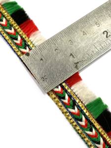 ลูกไม้โพลีเอสเตอร์ 100% ขนาด 22 มม. สำหรับงานเย็บเสื้อผ้า DIY พู่ห้อยตกแต่ง  สำหรับหมวก รองเท้า กระเป๋า  งานถักขนาดเล็ก  งานสีสันสดใส  สำหรับเสื้อผ้าธุรกิจ - Product Image 4