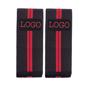 B2B Bulk <b>Knee</b> Wraps Custom Embossed Logo on Leather <b>Patch</b> High-Tension Leg Straps Factory Wholesale Price - Product Image 6