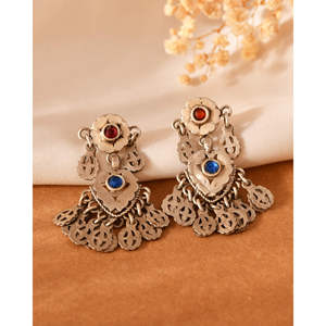 Pendientes de Plata Meera Jaipur Aarohi Modelo MTER525 Hechos en India - Product Image 3