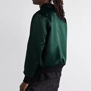 Men Satin Varsity <b>Jacket</b> Fashion College Baseball Satin <b>Jacket</b> Custom Lightweight Outerwear Satin <b>Jacket</b> - Product Image 2
