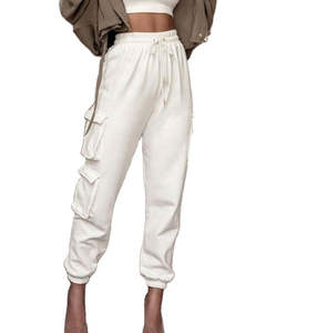 Pantalon de survêtement pour femme, coupe décontractée, taille à cordon de serrage, pour tenue décontractée, voyage et usage quotidien - Product Image 4