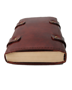 Luxury Leather Bound Notebook with Decorative Stone Closure Custom Logo Leather Journal Handmade Sketchbook <b>Diary</b> With Gemstone - Product Image 3