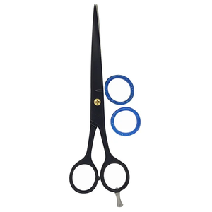 Tegra Surgical Wholesale Custom Logo Professional Stainless Steel Right-<b>Handed</b> Medium Handle Durable 400c Black Hair Scissors - Product Image 1
