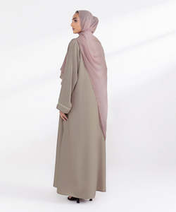Quick Dry Breathable Ladies Abayas <b>Long</b> <b>Sleeves</b> <b>Top</b> Quality Abaya Wholesale Muslim Ladies Abaya in Solid Color OEM Services - Product Image 3