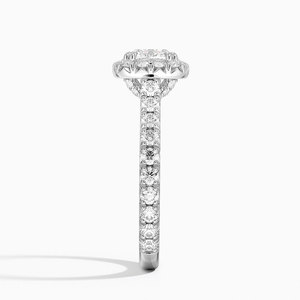 Anillo BOJ 0127 con Corte Cojín, Plata 925, Anillo Solitario de Diamante con Engaste Francés de Lujo, 2ct, Color D, VVS1, Moissanita, Certificado GRA - Product Image 3