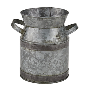 Support à fleurs fait main en fer blanc vieilli, écologique, pot de fleurs créatif de designer, vase fantaisie, vente en gros - Product Image 4