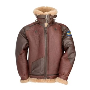 Chaqueta de bombardero B-3 de Pearl Harbor de 1941 |   Chaqueta de aviador de piel de oveja vintage |   Chaqueta de Vuelo para Invierno Cálida - Product Image 1