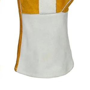 Hockey Palm Cowhide Split Leather Welding <b>Gloves</b> Flame Retardant Heavy Duty Firefighting Construction Barbeque <b>Gloves</b> - Product Image 2