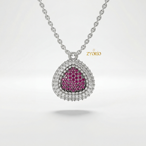 Collar con Colgante de Diamantes para Mujer, Diseño Atemporal con Símbolo de la Infinita Amor, Regalo de Lujo para Compromiso, Boda o Aniversario, Joyería de Moda - Product Image 2