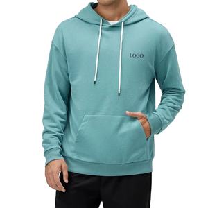 2025 sur mesure hommes sweats à capuche confortables et respirants pull à capuche à vendre bases coton mélangé poche kangourou - Product Image 1