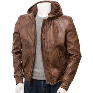 Chaqueta de Invierno para Hombre, Diseño Único, Estilo Urbano, Cuero con Mangas Completas, Transpirable e Impermeable, Ajuste Cómodo - Product Image 3