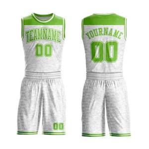 Maillot de basket-ball pour hommes en tissu mesh, personnalisable avec logo, séchage rapide, respirant, 100% polyester, uniforme de basket-ball - Product Image 5