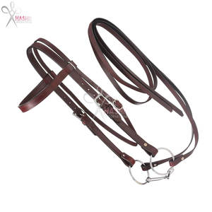 Bride de traction en cuir Western robuste et personnalisable, équipement en cuir de qualité supérieure réutilisable pour grands chevaux de traction, ferme et ranch - Product Image 5