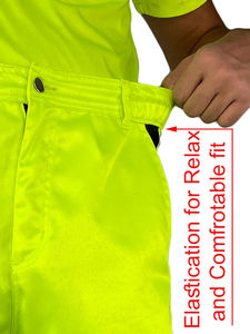 Pantalones de Trabajo de Alta Visibilidad con Múltiples Bolsillos Reflectantes, Pantalones de Seguridad para Construcción y Trabajo Industrial, Diseño Duradero - Product Image 4