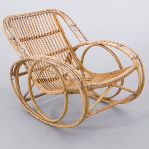 Rattan reclining <b>chair</b> rocker best quality <b>cane</b> furniture oversized recliner rocking <b>chairs</b> - Product Image 1