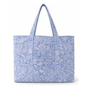 Sacs fourre-tout écologiques en coton Jaipur vintage bohème faits à la main de qualité supérieure avec fermeture éclair et poches pour le shopping et l'usage quotidien - Product Image 1