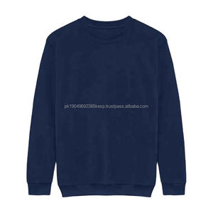 Wholesale New custom crew neck 100% cotton men <b>Navy</b> Blue sweatshirt Hoodies - Product Image 1
