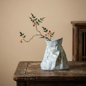 Wabi-Sabi <b>Ceramic</b> Tabletop <b>Vase</b> Matte Finish 8-16 Inches Handmade Artistic Design for Minimalist Home Decor - Product Image 3