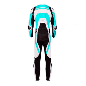 Traje de Motociclismo de Cuero para Hombre, Manga Larga, Diseño con Bloques de Color, Transpirable, Ignífugo, Impermeable, Cortavientos, para Todas las Estaciones - Product Image 6