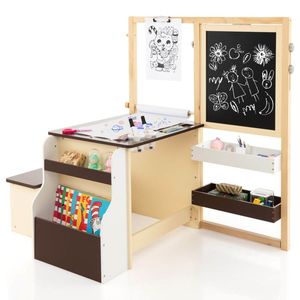 Set tavolo e panca in legno per bambini centro d'arte per uso mobili per bambini - Product Image 1