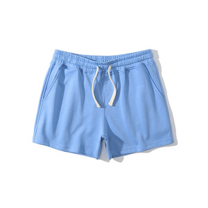 Shorts pour hommes personnalisables en jersey décontracté d'été, en molleton 100% coton, imperméables et respirants, avec fermeture à cordon, entrejambe de 5 pouces - Product Image 6
