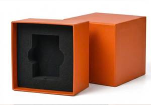 Custom Logo Recyclable Rigid <b>Square</b> Paperboard <b>Gift</b> <b>Boxes</b> for Watch Jewelry with Custom Shape Hot Stamping Design Sponge Liner - Product Image 6